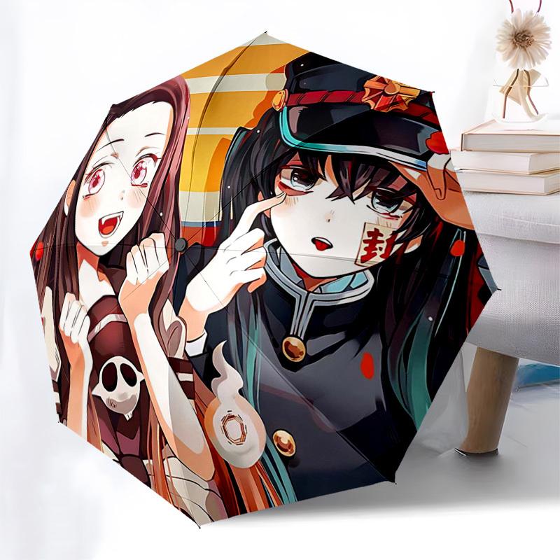 

1pc Skull Design Automatic Opening Umbrella with Rose Petals - Foldable 3-Tier Design for Outdoor Use, Perfect Gift for Fans and Travelers.I091