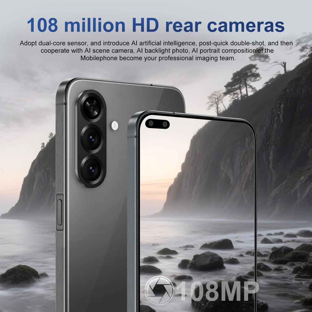A56 Premium 5G Smartphone: High-Resolution Camera, Large Screen, Global Roaming, 128GB Storage.