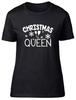 Christmas Queen Fitted Womens Ladies T Shirt