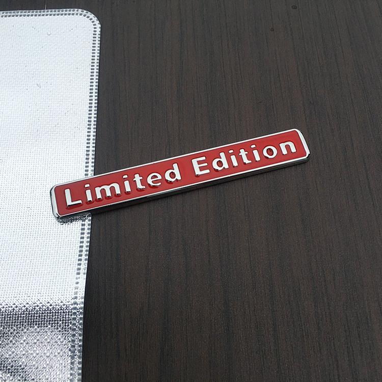 Limited Edition Metal Car Emblem Badge, 3D Chrome 4WD AWD Sticker, Auto Tailgate Fender Decal, Waterproof Exterior Decoration