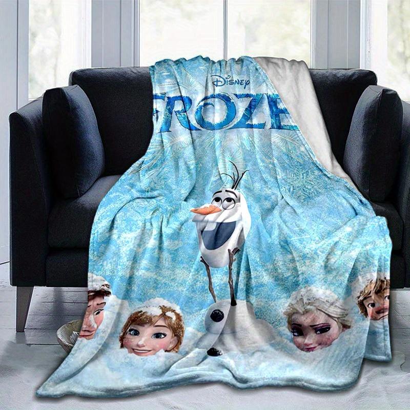 1 stuks, Disney Frozen Olaf Sneeuwman Dekentje Cadeau voor Huis Decoratief Plaid Bankhoes Beddengoed Reizen Kamperen Auto Strand Kantoor Dutje
