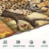 1PC Leopard Cat Print Flannel Blanket, High quality All Seasons, Home Decor, Warmth and Comfort, Perfect for Christmas Gifts