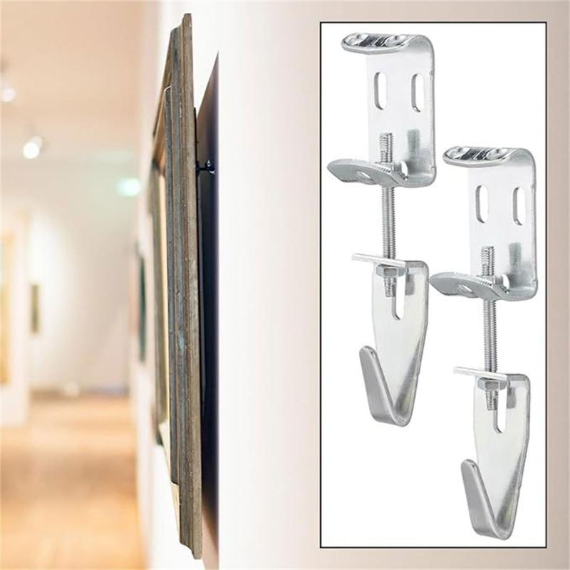 Functional Metal Hook Accessories With Adjustable Design Secure Hanging Solution For Home Office Decors