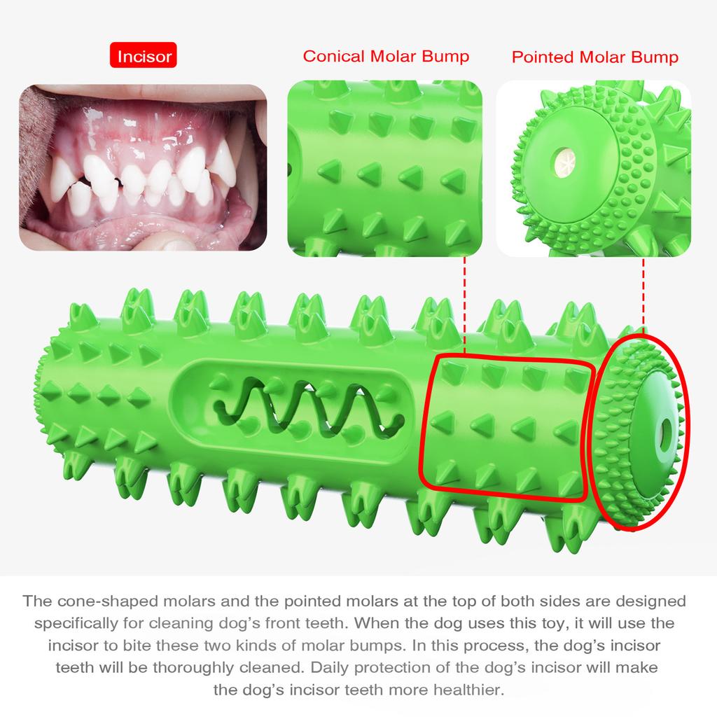 Dog Chew Toys Interactive Fun Teeth Cleaning Soft   Dog Toothbrush Dog Squeaky Toys for Indoor Outdoor
