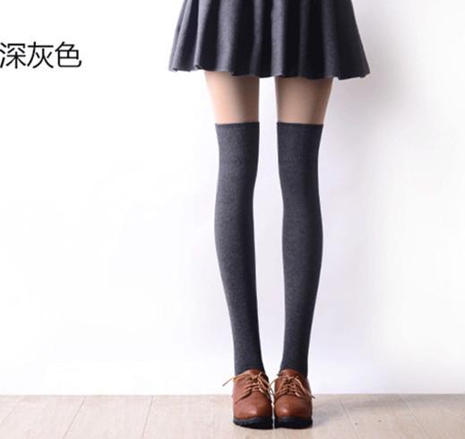 Knee Socks Women'S Autumn And Winter Japanese Jk High Tube Calf Stockings Thickened Terry Warm Long Socks Women'S Tide Wholesale