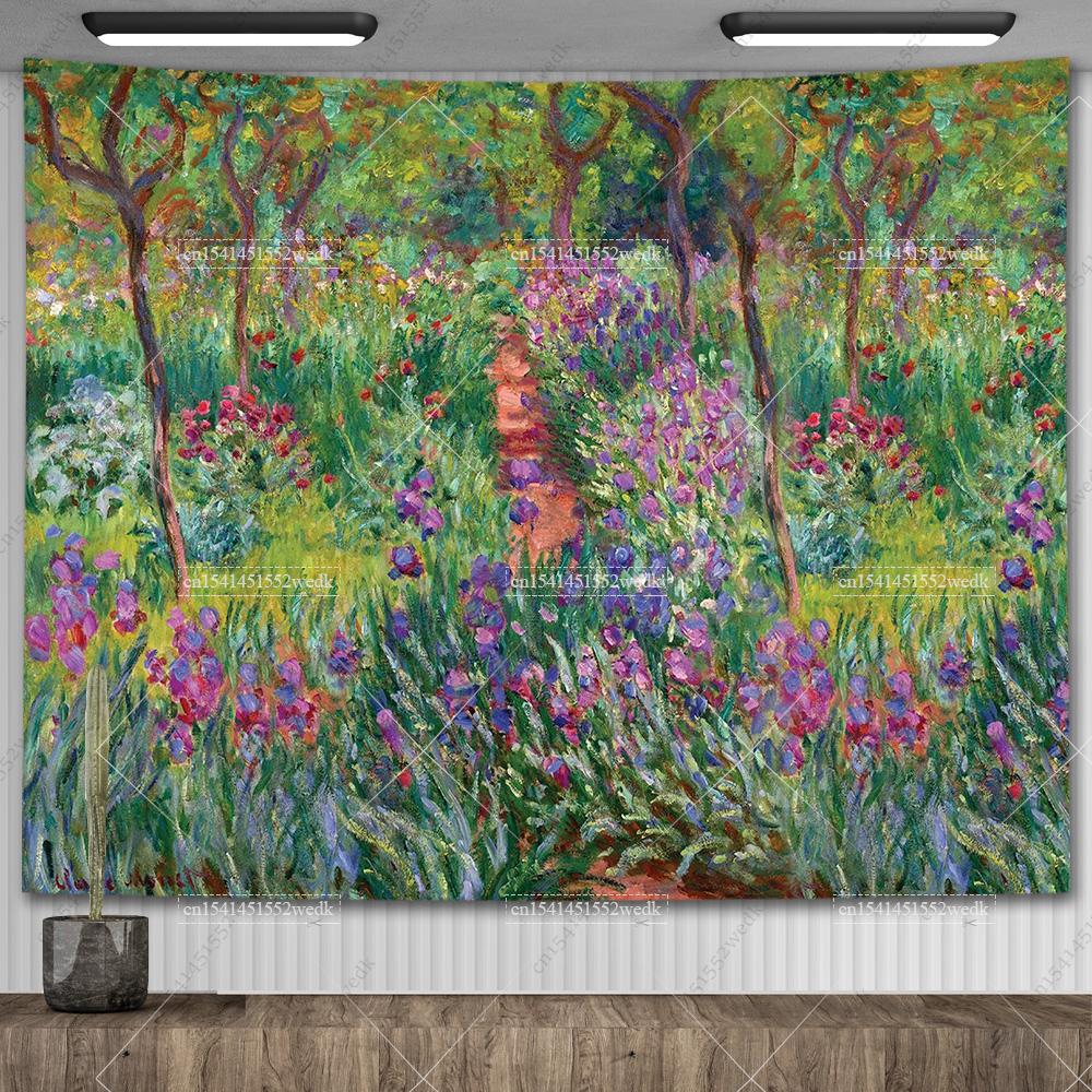 Claude Monet Lilia Wodna Obraz Olejny Gobelin Wiszący na Ścianie Estetyczny Wystrój Pokoju Dzieło Sztuki Gobelin Krajobrazowy Dekoracja Sypialni