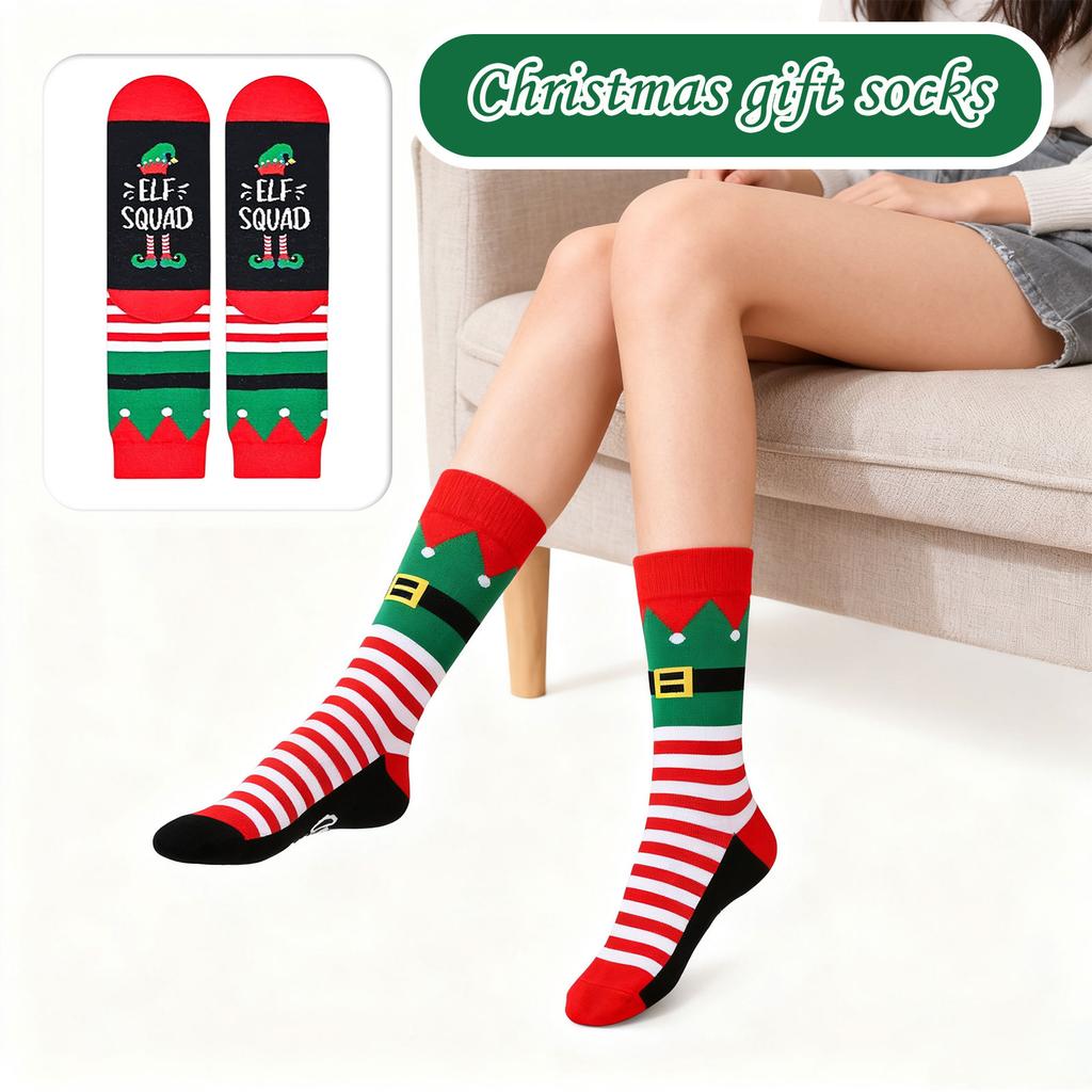 Christmas Gift Socks Cartoon Fun Floor Socks Casual Sports
