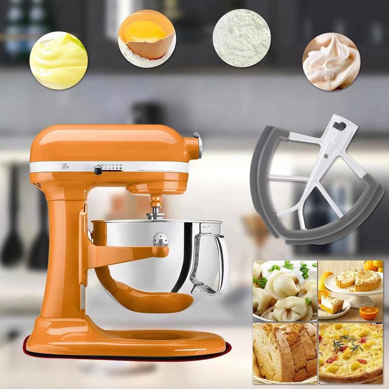 Flex-Kantenrührer 6 Quart Küchen-Kantenrührer-Schaufel Flexible Schüssel-Schaber Vielseitiges Standmixer-Zubehör Für Kuchenteig Sahne