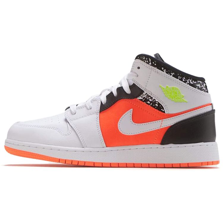 

Детские кроссовки Air Jordan 1 Mid GS Notebook Белые 554725-870