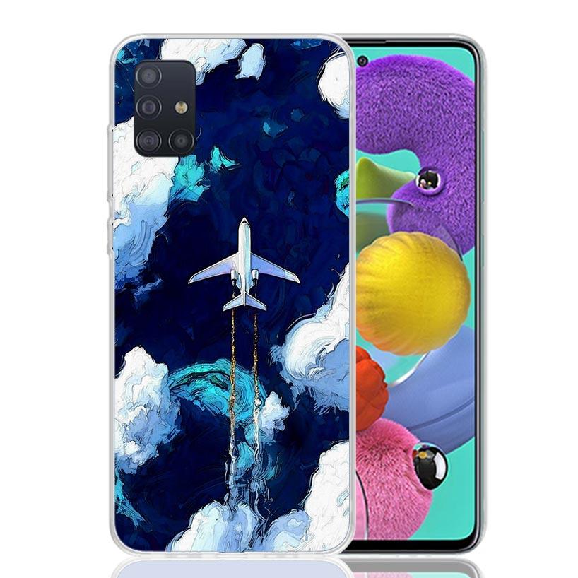 Aircraft Airplane Cool Phone Case For Samsung Galaxy A52 A32 A22 A12 A02S A50S A30S A51 A31 AA71 Note 20 Ultra 10 S10 Plus Galax