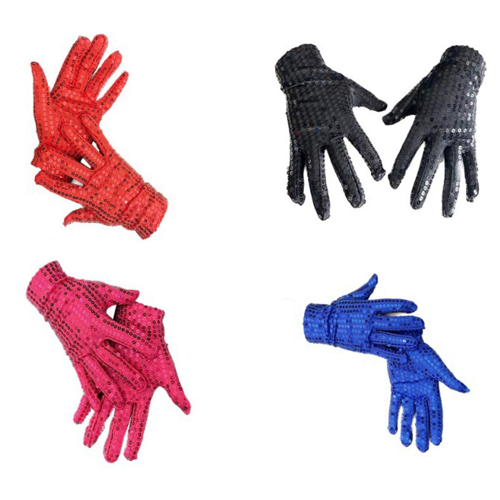 Short Sequin Gloves for Stage Women Party Gloves Short Gloves Evening Dance Party Dress Up Hand Gloves Festival Handwear