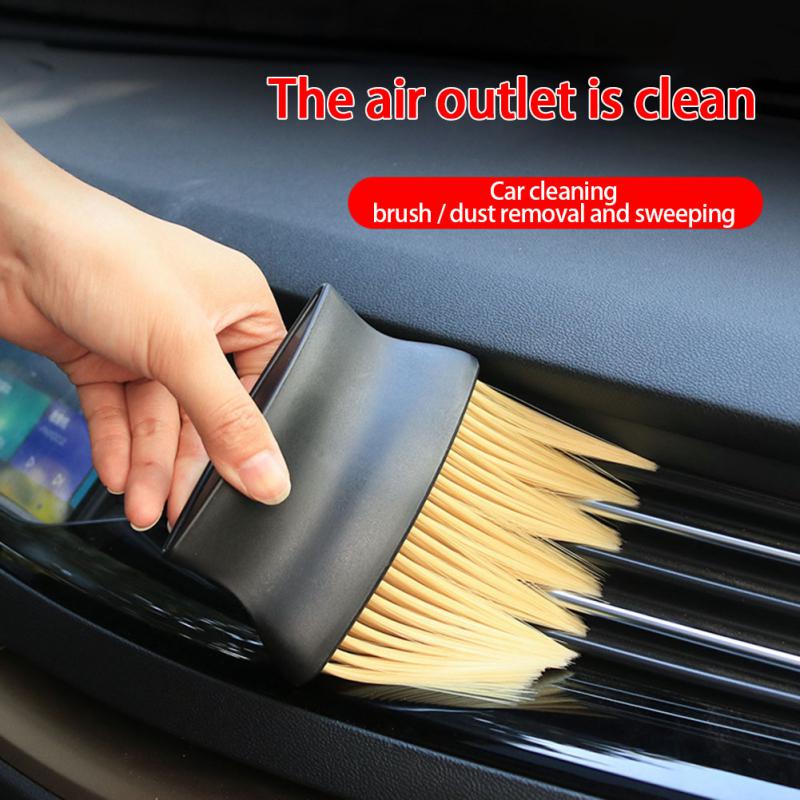 

Car Interior Cleaning Brush Car Air Outlet Detail Crevice Dust Removal Brush Home Office Dust Cleaning Tools Auto Accessories