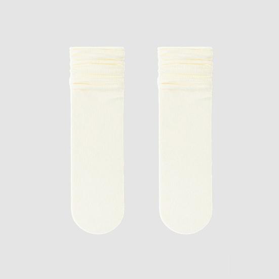 3 Paia Calzini Traspiranti in Seta Ghiaccio Estivi Ultrathin Calzini a Mezza Gamba Color Caramella Calzini a Spugna Casual Calzini alla Caviglia con Bordo Arrotolato