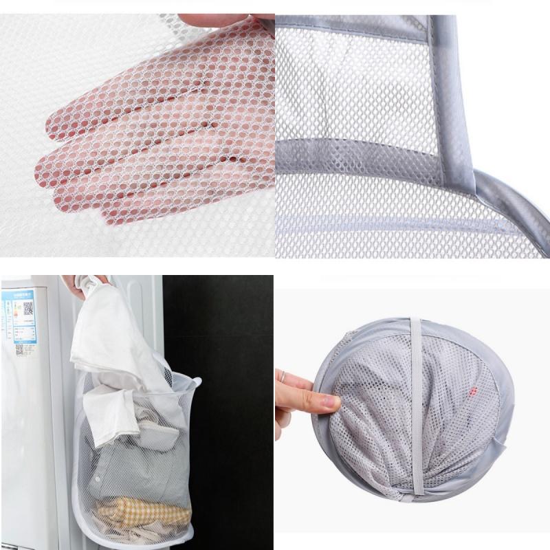 Storage Laundry Mesh Bag Washing Dirty Clothes Storage Wall-mounted Laundry Hamper Portable Storage Bag for Travel