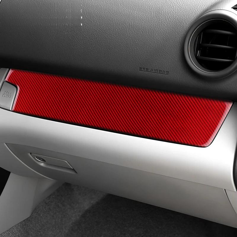 Real Soft Carbon Fiber Sticker For Toyota RAV4 2006 2007 2008 2009 2010 2011 2012 LHD RHD Car Co-pilot Panel Trim Accessories.