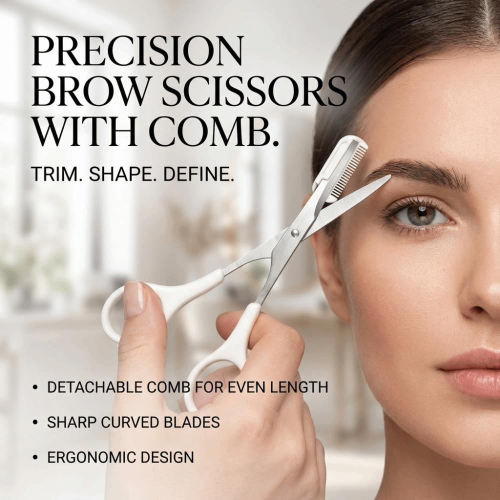 1pc/24pcs Stainless Steel Eyebrow Trimming Makeup Tool With Comb Beauty Tool Personal Beauty Care