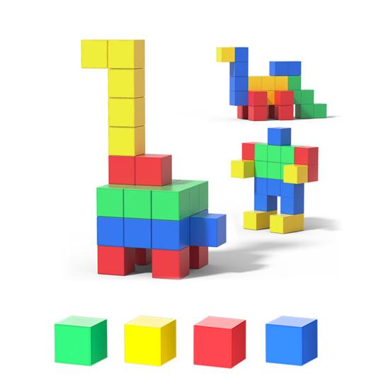 

32/64/96 шт./компл. Магнитный куб, строительный блок, дошкольное обучение, образовательный, красочный строительный кирпич, строительство, игрушка STEM, подарок для малышей, мальчиков и девочек