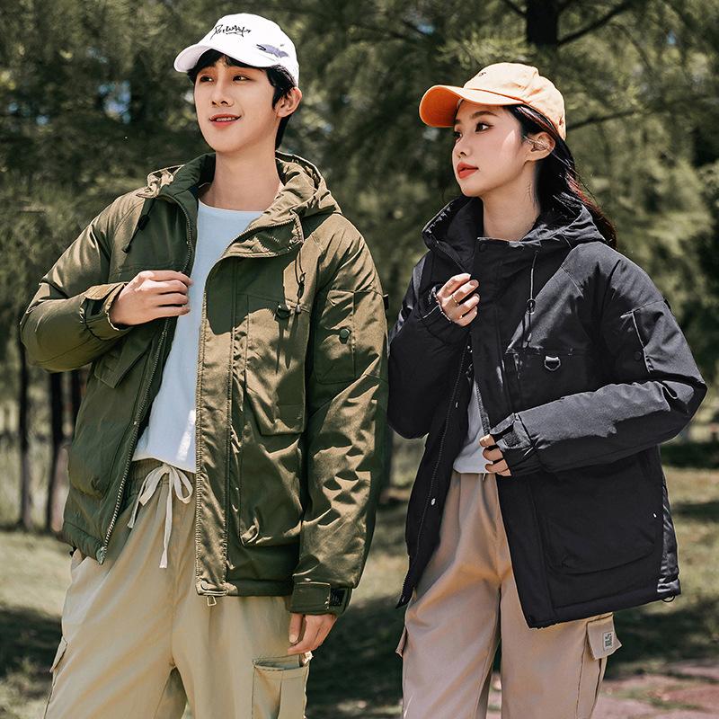 Outdoor jacket for men and women Winter 2025 new windproof warm cotton suit cargo casual jacket jacket