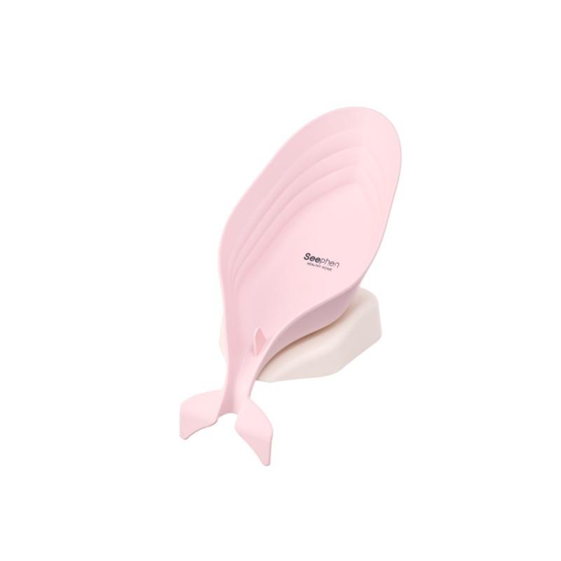 

Dolphin Soap Box Soap Shelf Household Non-punching Suction Cup Creative Drain Soap Box Storage Rack розовый