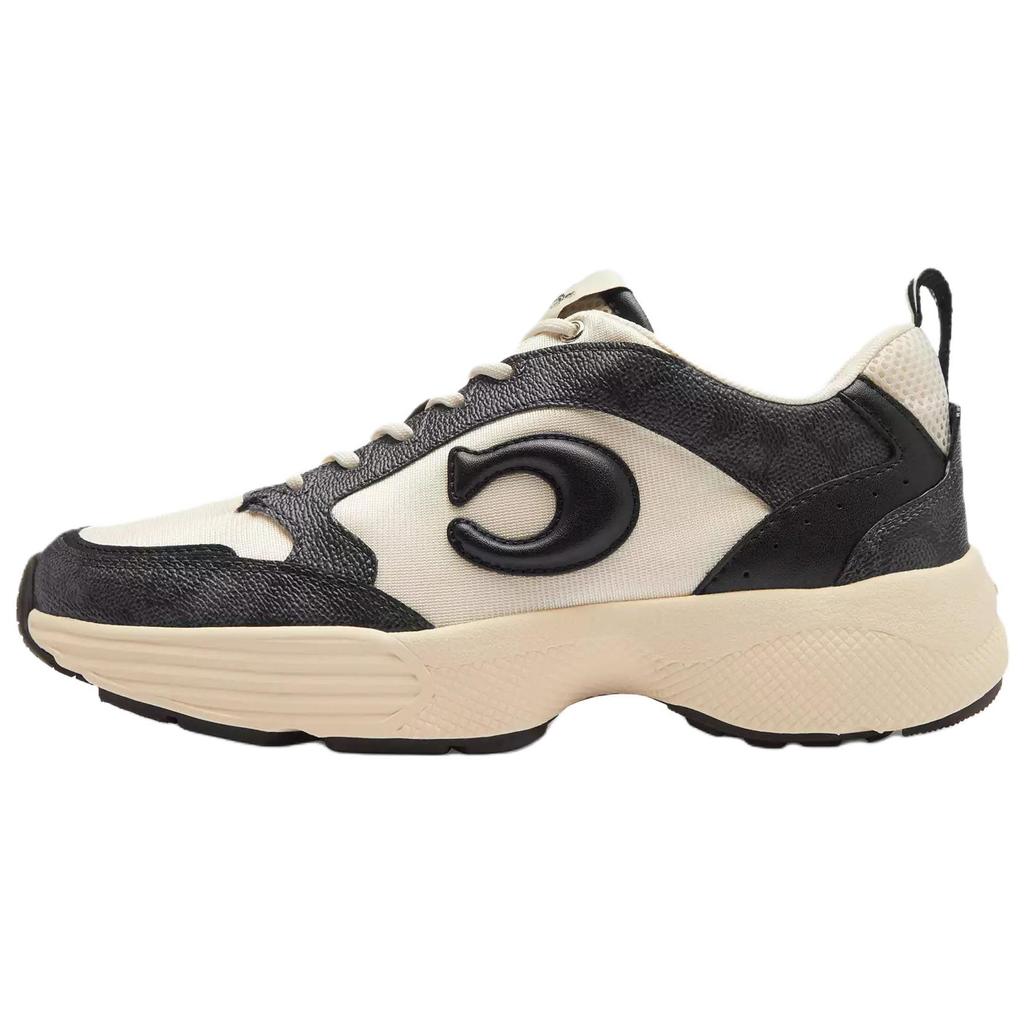 Coach Strider Round Toe Lace-Up Low-Top Casual Shoes Women sneakers Charcoal CY242-CHR