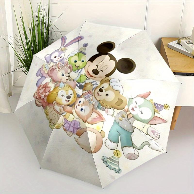 1pc Disney Characters Automatic Folding Umbrella, Compact Portable Travel Umbrella, Perfect Gift for Friends  Yy250806001