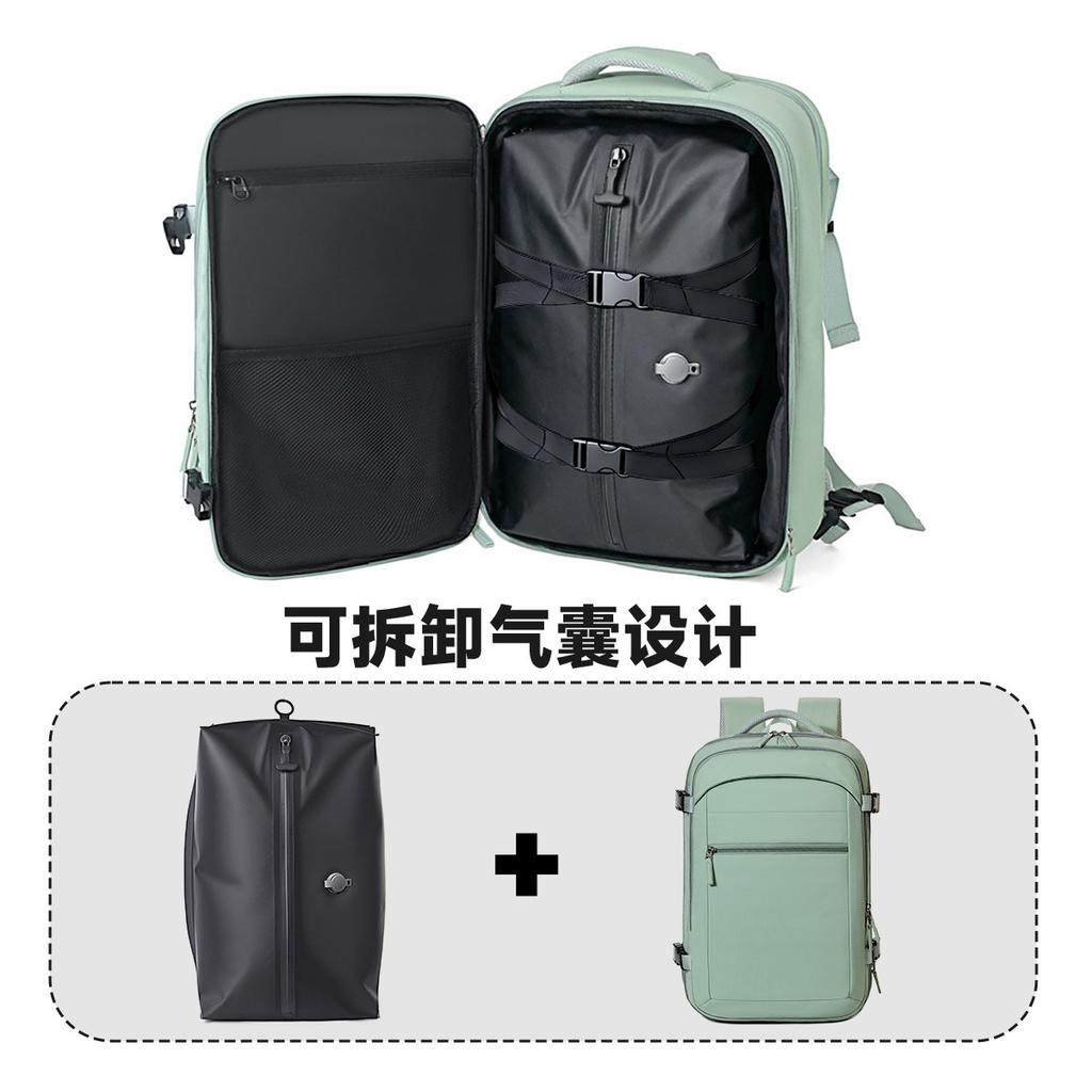 Schoolbag Large Capacity Travel Backpack Women's Multifunctional Business Boarding Free Checked Travel Backpack Men's Expandable Computer Bag