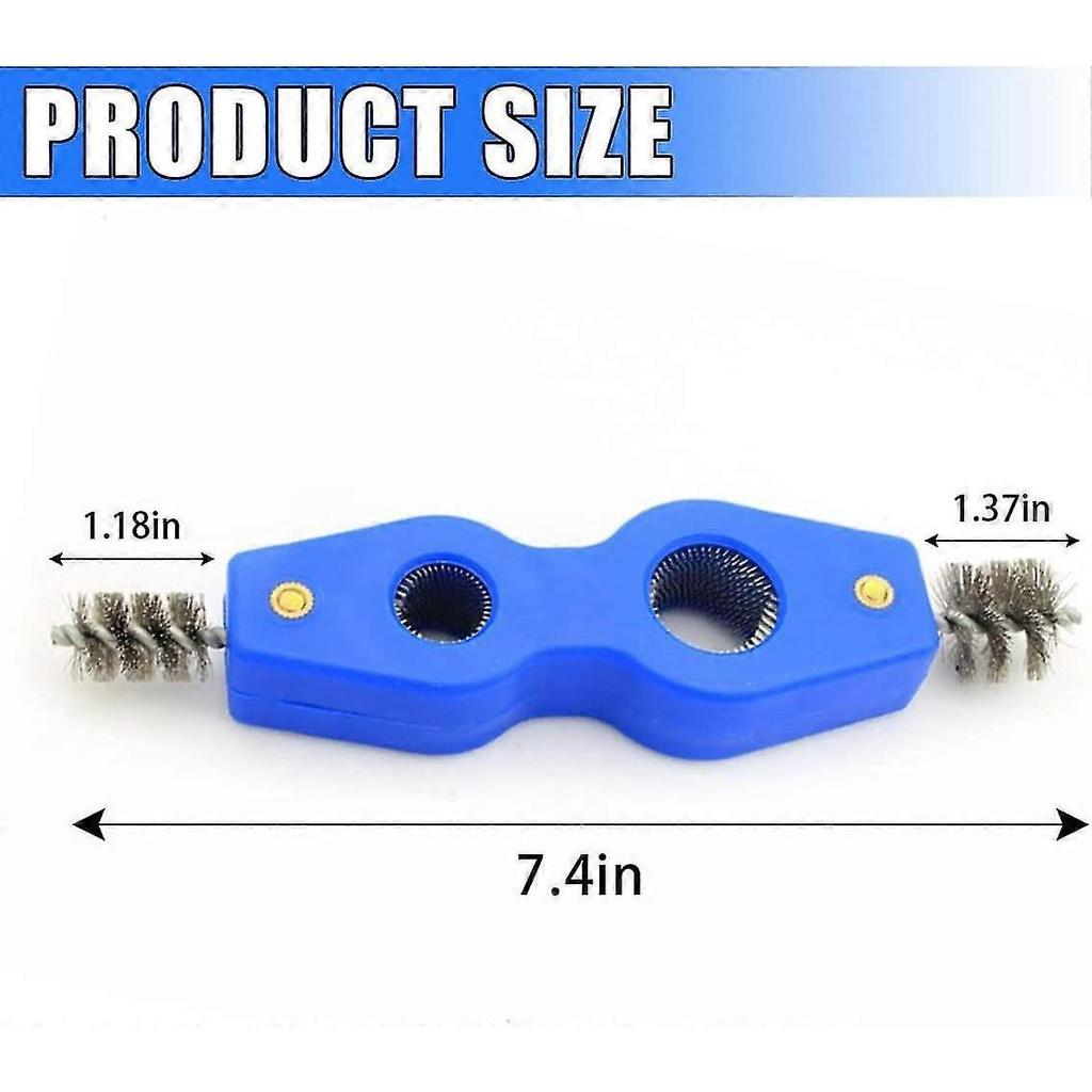 2 Pcs Car Battery Terminal Cleaners, Car Battery Cleaning Brush With Steel Wire, Anti-corrosion Battery Terminals Machine Parts Cleaning Tools Univers