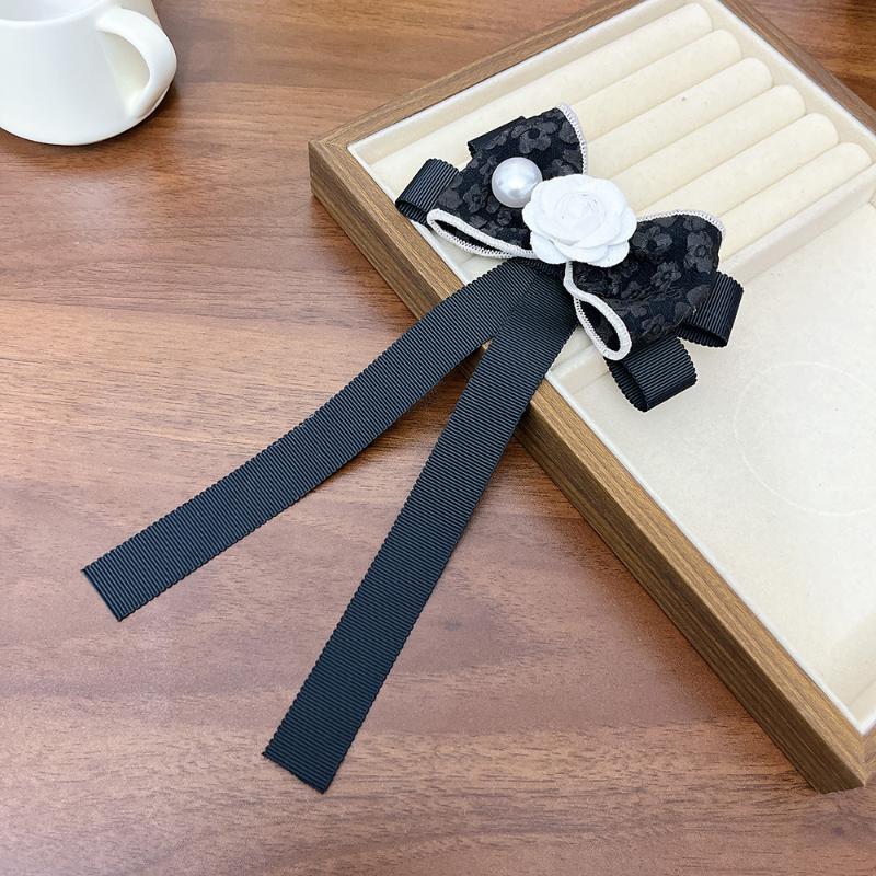 

Броши-булавки в виде цветка камелии для женщин, тканевый галстук-бабочка, булавка на воротник рубашки в стиле JK College, элегантные ювелирные аксессуары A1