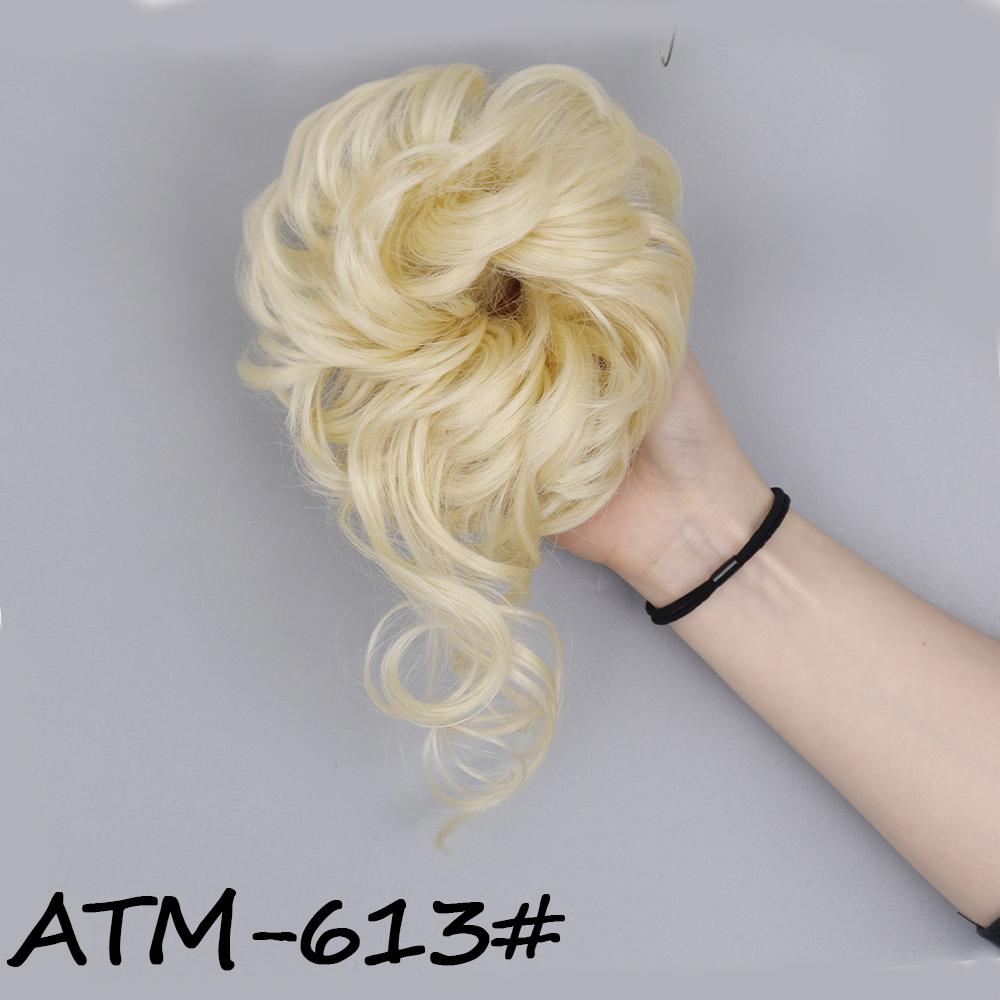 MISS WIG Syntetický prodlužovací drdol Drdol Rozcuchaný kudrnatý pásek do vlasů Pružné kudrnaté falešné vlásenky pro ženy Vlásenky