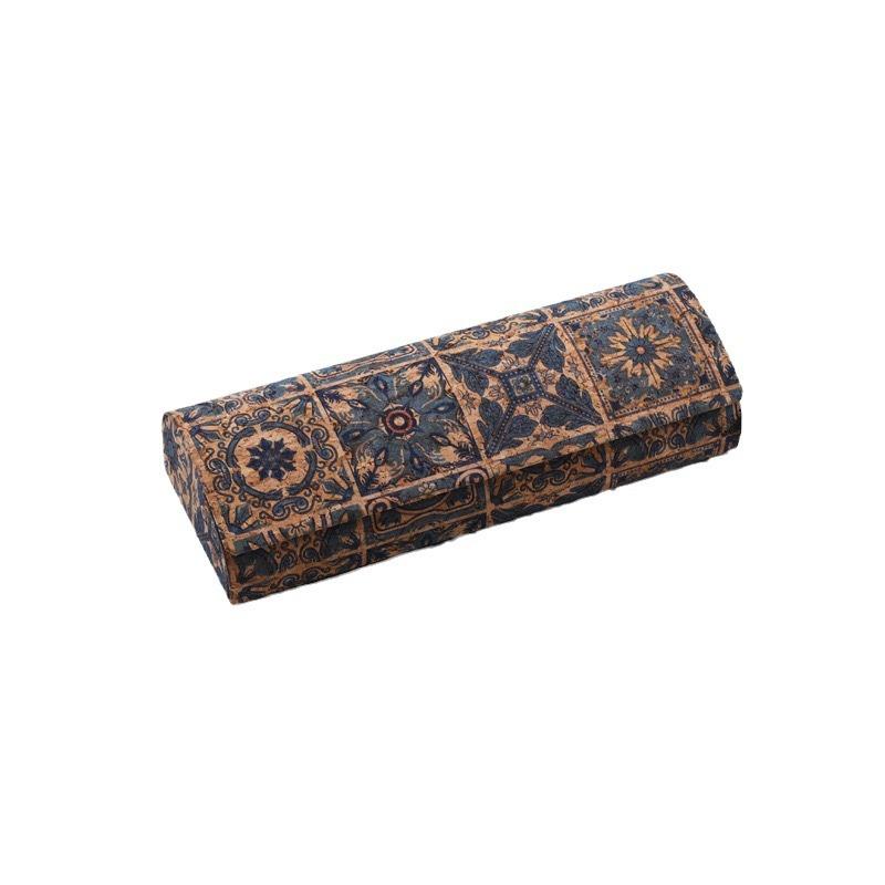 Retro Glasses Case Vintage Eyeglasses Box Magnetic Glasses Holder Container Portable Eyewear Protector Accessory