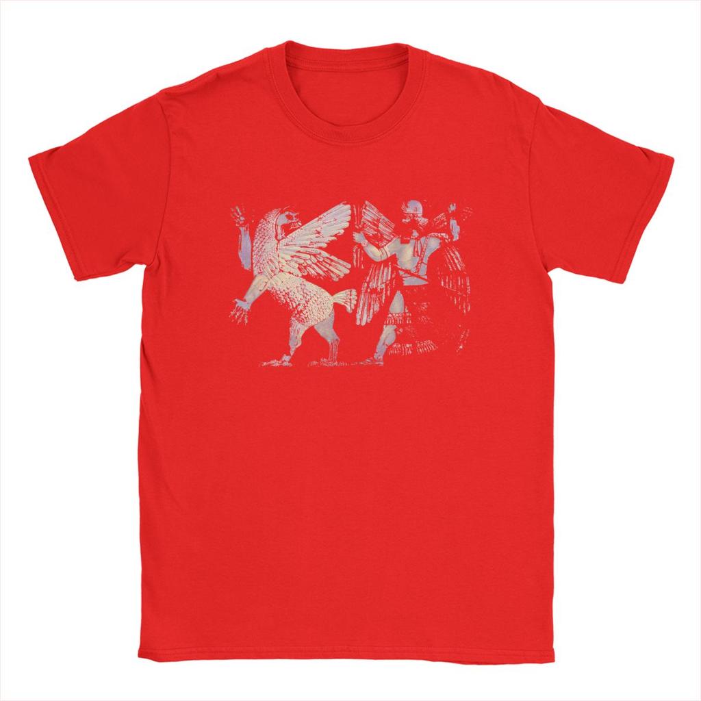 Sumerian Mythology Enki Enlil TShirt Men Chaos Monster Anu Sun God Fashion Cotton Tees Short Sleeve T Shirt Gift merchandise
