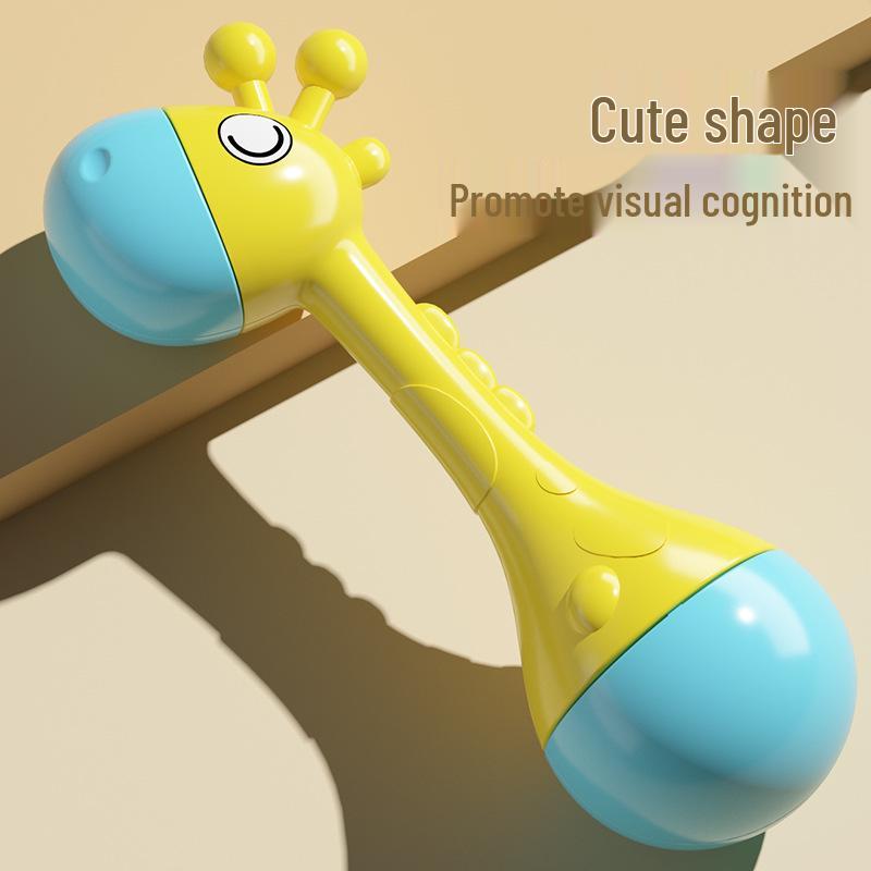 Newborn Baby Hand Rattle Soothing Maraca - Visual Tracking & Grip Training, Early Education Toy for Ages 0-1