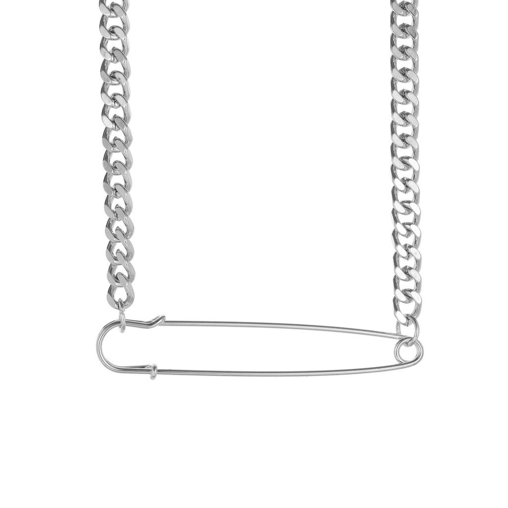 Stylish European Inspired Unique Brooch Pendant Necklace With Geometric Design For Women