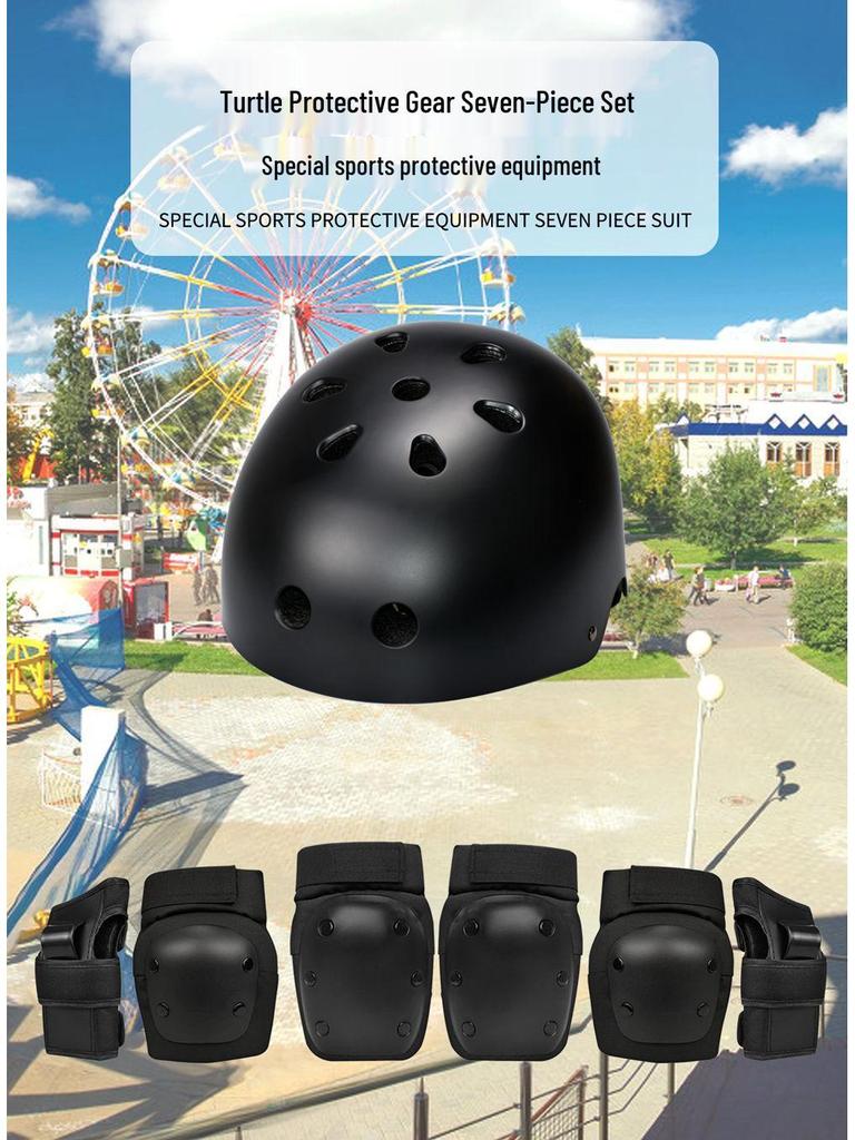 Children and Adult Turtle Style Roller, Ice Skating, Skateboard, and Balance Bike Protective Gear Set