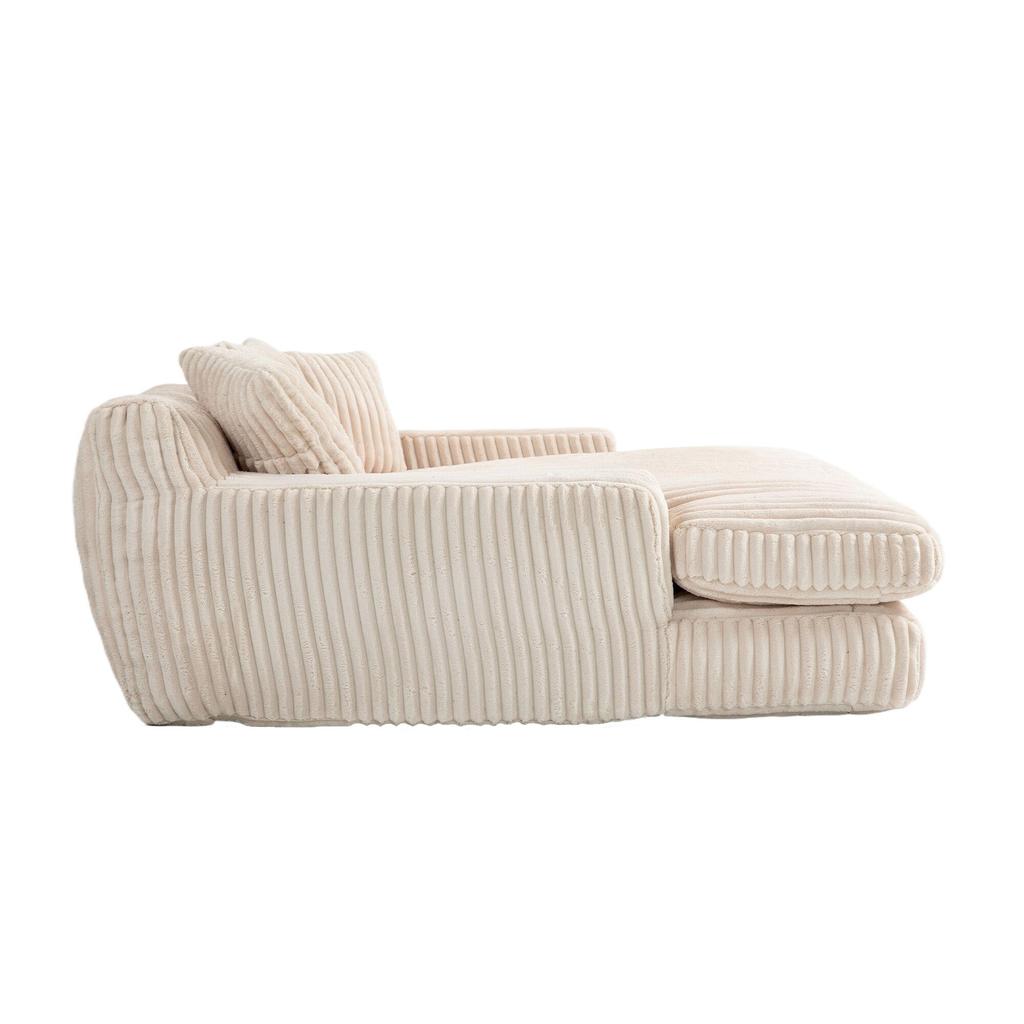 Modern Rope Sleeper Sofa Cloud Sofa, 3 Soft Pillows, Comfortable Single-seat Floor Sofa