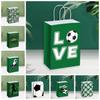 12 PCS Printed Gift Bags for Soccer Events Large Capacity Portable Football Themed Favor Bags 12Pcs/Set Lightweight