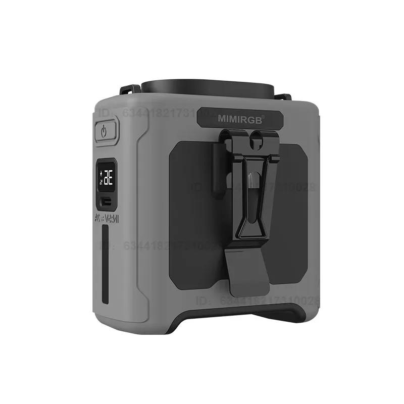 10000mAh Outdoor Portable Waist Fan Hanging Neck Fan Strong Wind with Power Bank LED Lighting Outdoor Sports Work Lights