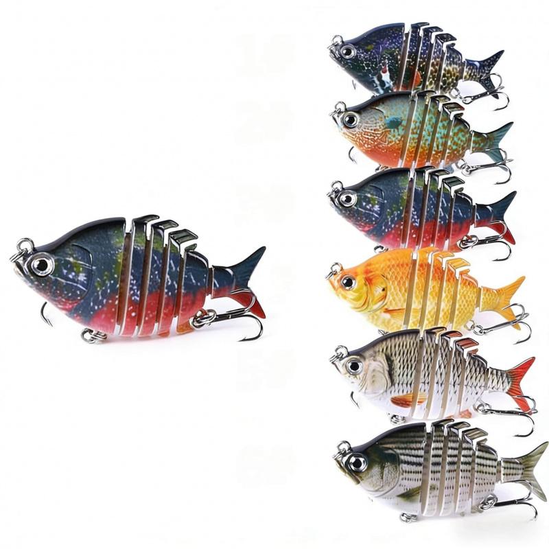 8Multi-section Lure Soft Bait with hooks6.35CM9.3GBionic Artificial Bait Suitable for Both Freshwater and Saltwater Fishing for