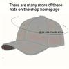 Letter Print Pattern Retro Style Baseball Cap Adjustable Outdoor Sports Sun Protection Hat