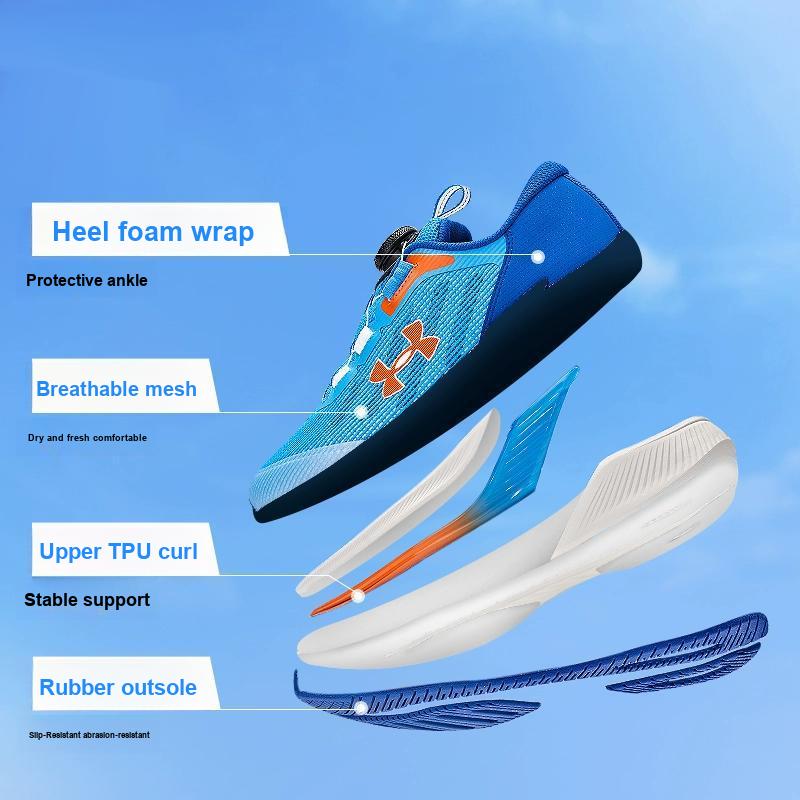 Under Armour Outdoor Mesh Knob Casual Versatile Running Shoes Kids Sneakers 2431110