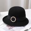 New Pearl Women's Sun Hat Breathable Refreshing Hat Summer Travel Sunscreen Sun Ribbon Decoration Foldable Straw Hat Gift