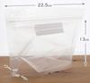 Hushåll Japan Livsmedelsförvaring dragkedja 13 x cm botten 9 5 stycken x 5 stycken set Påse, Lukttät påse, transparent, ca. 22.5 (botten cm) KZ30,