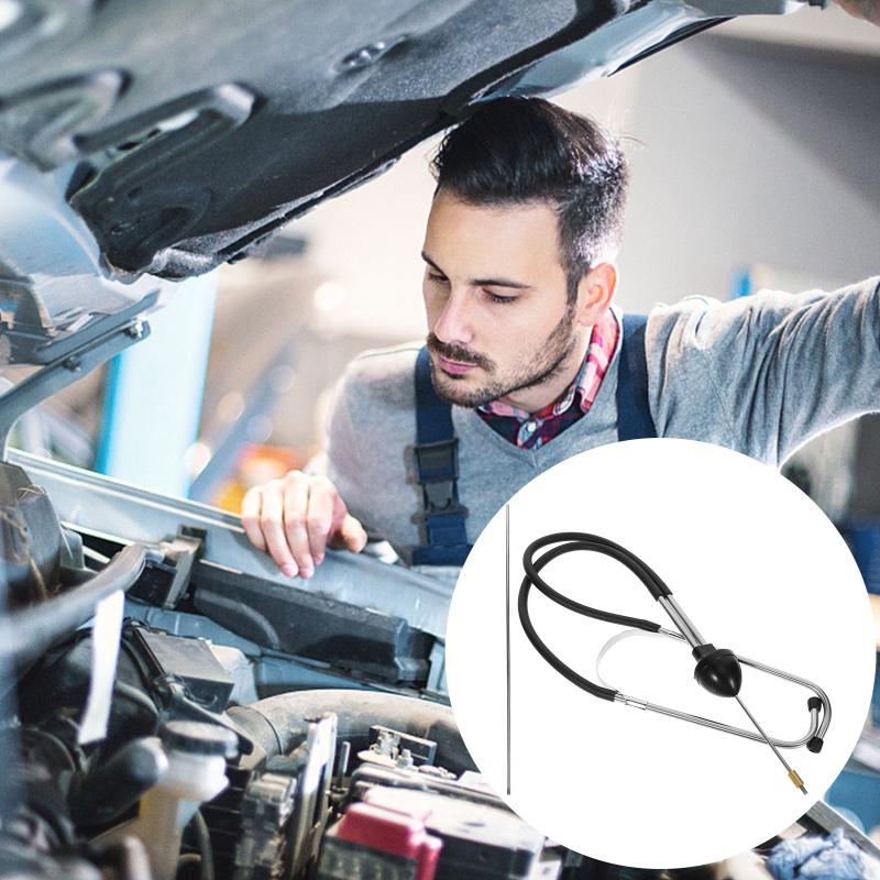 1 Juego Estetoscopio de Cilindro de Acero para Coche Herramienta de Diagnóstico de Bloque de Motor Herramienta de Detección de Ruido de Motor de Automóvil Herramienta para Mecánico de Reparación de Automóviles