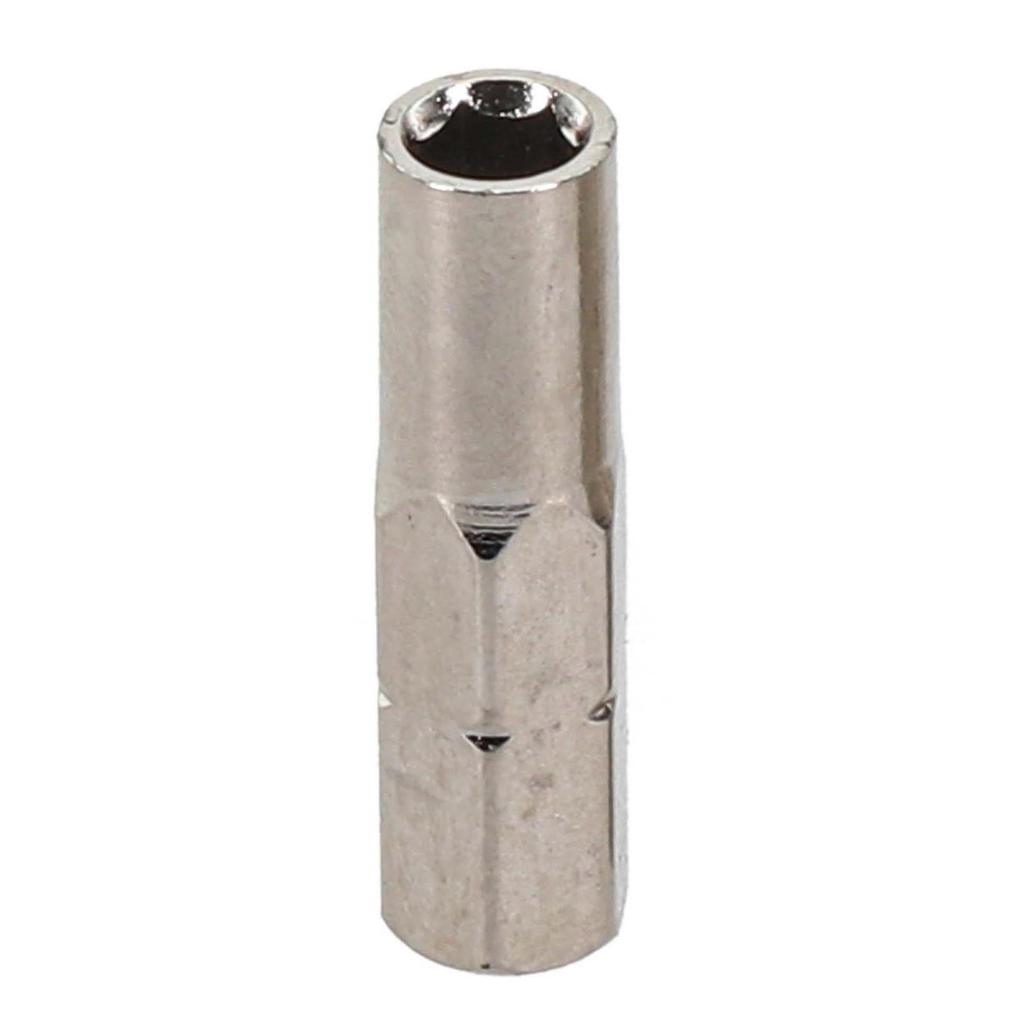 2Pcs 6.35 Mm Insert Bit Adapter To 4mm Hex Shank Electric Screwdriver Tools Conversion Head Magnetic Sleeve Accessories