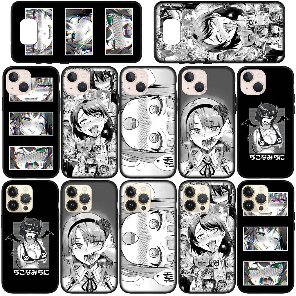 Phone Case for iPhone 17 16 15 Xiaomi Poco F8 F7 X7 X6 M8 C85 C75 Redmi Note 14 13 12 11 Pro Max A3 A4 14C 13C 15C Waifu Sugoi Ahegao Anime Girl Cover