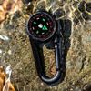 Double Sided Compasses Thermometers Outdoor Small Compasses Carabiner Outdoor Navigation Tool Backpack Buckle Enduring
