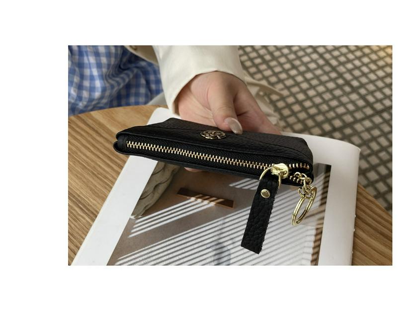 2025 Women's Genuine Leather Small Coin Purse & Lipstick Key Clutch