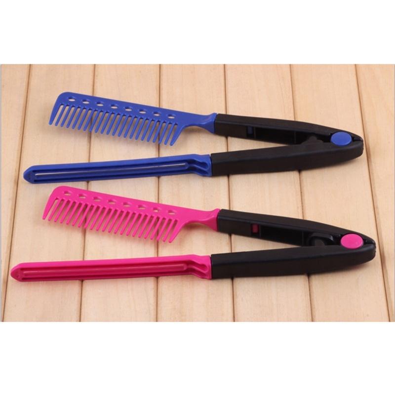Hair Straightener Pop Delicate Comb Hot V Type Styling Tool Beauty DIY uygun fiyatlı satın alın