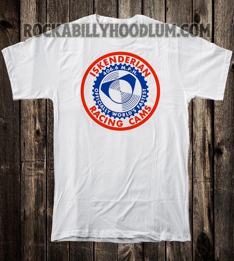

Retro Hot Rod Tee T Shirt Drag Race Racing Speed Shop Isky 406.6 Fastest Cams Unisex T-Shirt XXXL