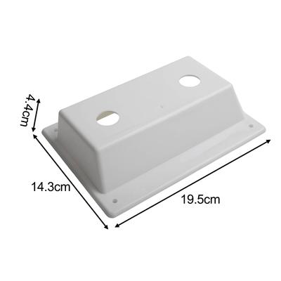1 Pcs White For Bezel Cover: Prevent Leaks & Enhance Stability In Your RV Bathroom Faucet Baffle Faucet Installation Kit